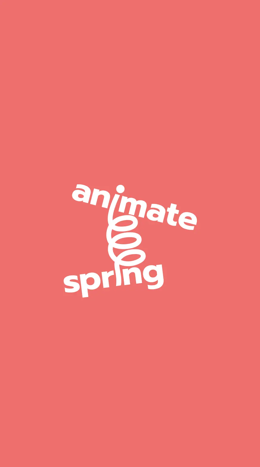 Animate with Spring Project Display